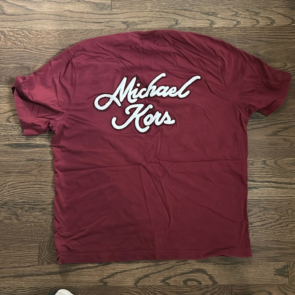 Michael Kors Burgundy Short Sleeve Tee